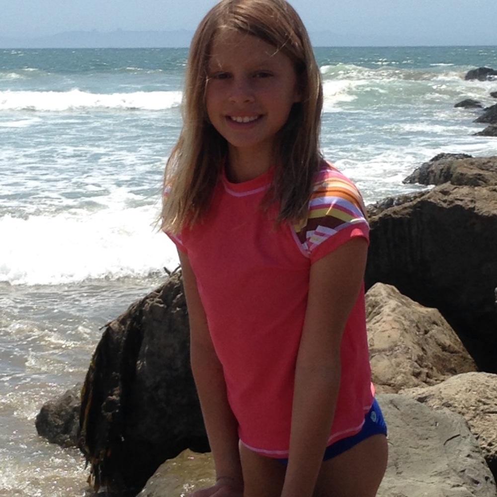 Orange/Striped Kids Rash Guard - Picture 8 of 8